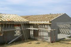 Fermettes sur chantier