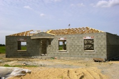 Fermettes sur chantier