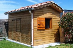 abri jardin bardage bois
