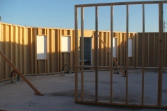 panneaux ossature bois sur chantier