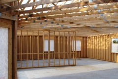 panneaux ossature bois sur chantier
