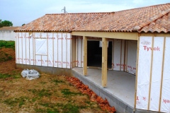 panneaux ossature bois sur chantier