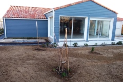 Extension en ossature bois
Bardage sur murs ossature bois
