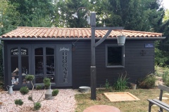 maison jardin madriers empilés