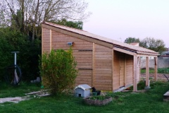 abri jardin bardage bois