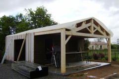 garage en ossature bois