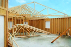 panneaux ossature bois sur chantier