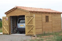 garage en ossature bois