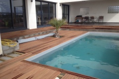 Habillage terrasse bois