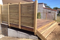 Habillage terrasse bois