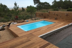 Habillage terrasse bois